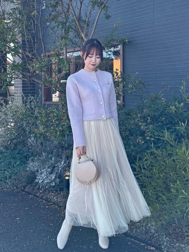 完売 ココディール プリーツマチチュールスカート