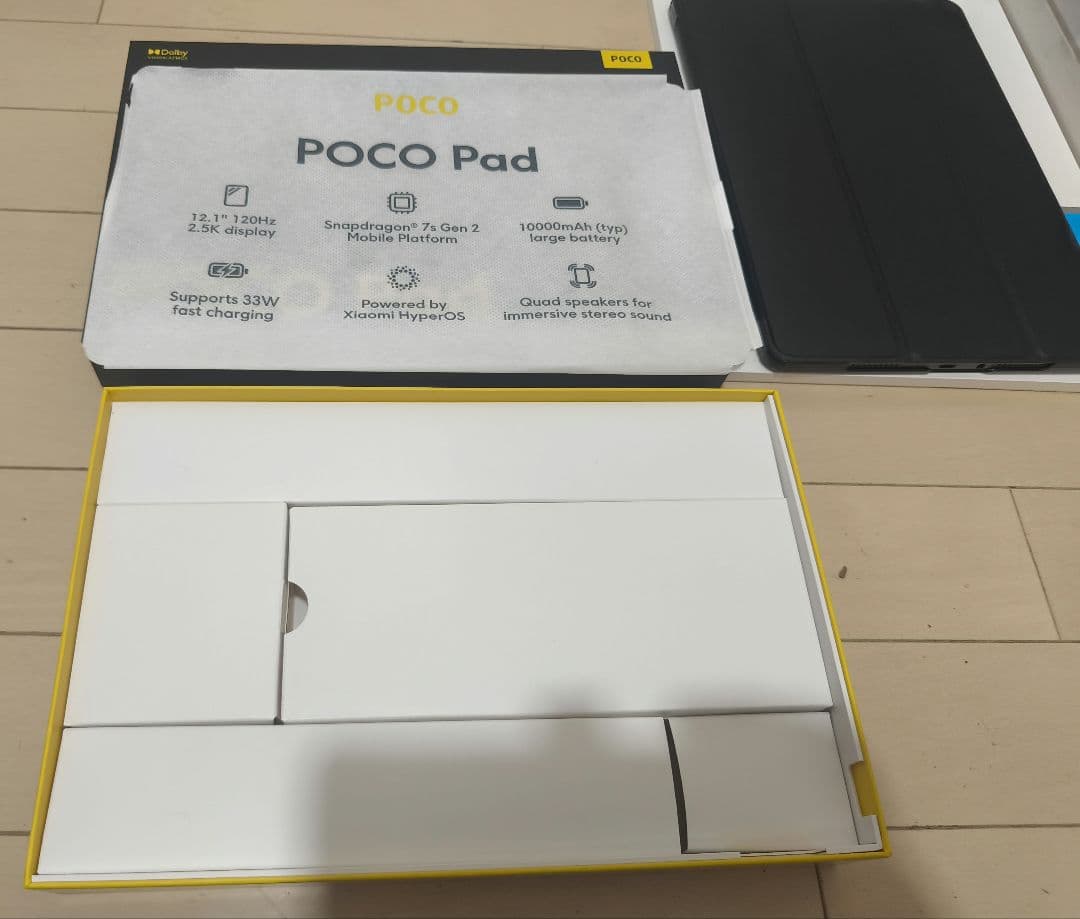 POCO Pad 8GB + 256GB 12.1インチ高精細大画面ディスプレイ