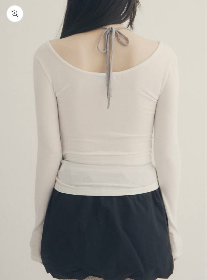 commesi SoftTouch Cami Top (Ivory×Gray)