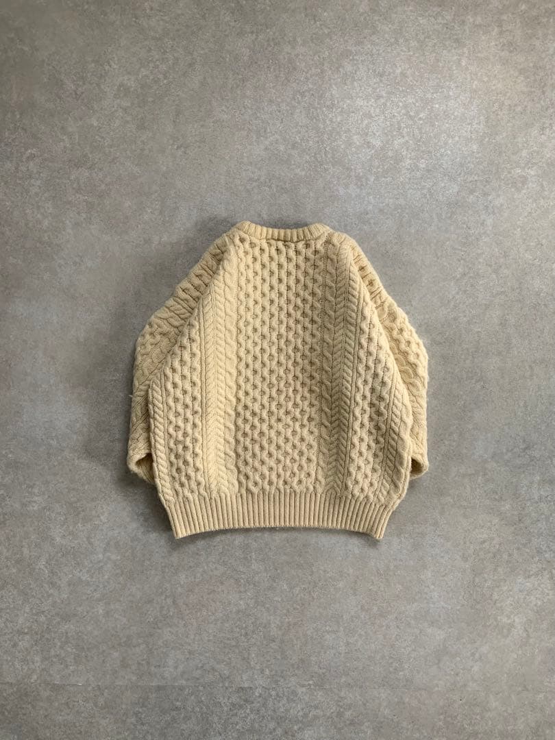 スコットランド製 80s-90s フィッシャーマンニット　セーター