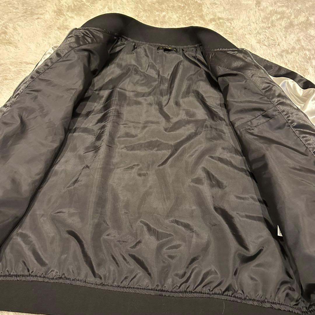 不倶戴天　ジャケット　スカジャン　メンズ　サイズXXL 和柄　兎　鯨　刺繍