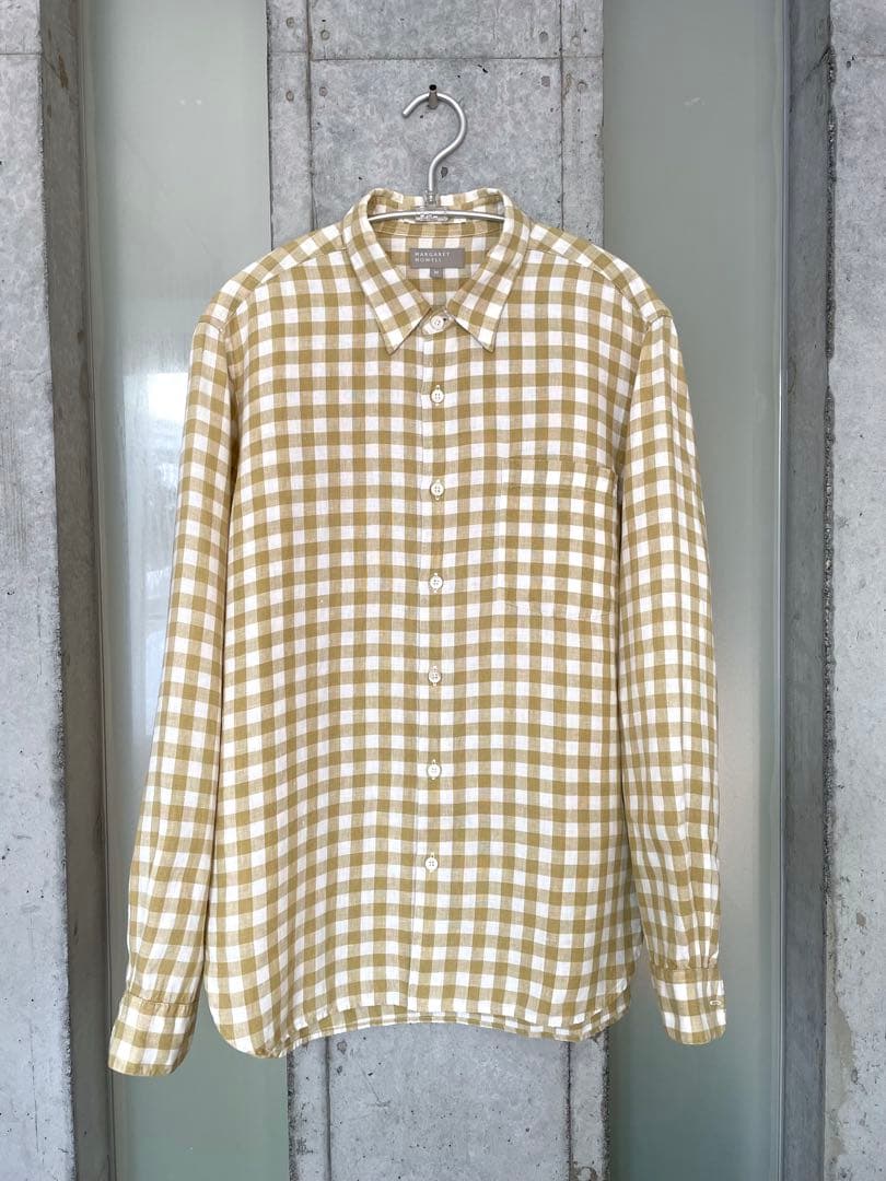MARGARET HOWELL Mサイズ ギンガムチェックシャツ