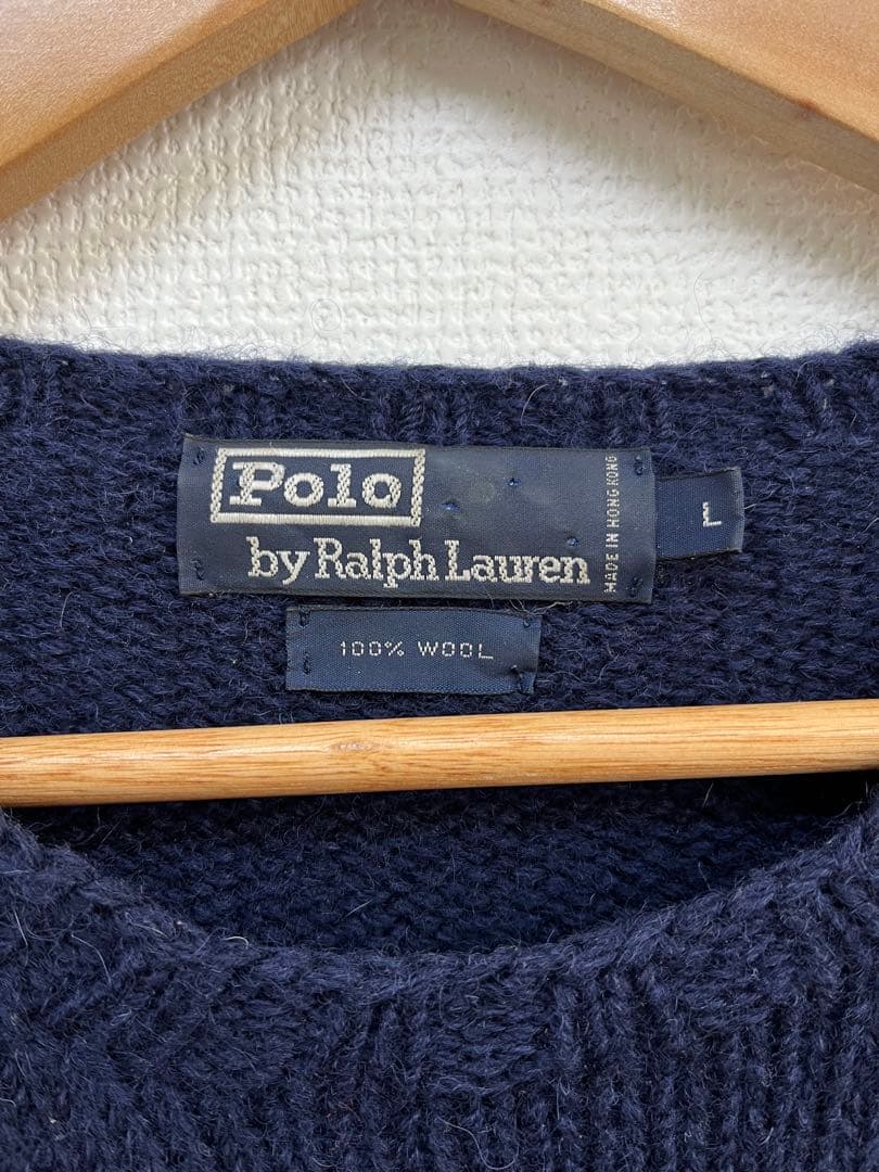 90s' ラルフローレン 星条旗 セーター　SIZE L