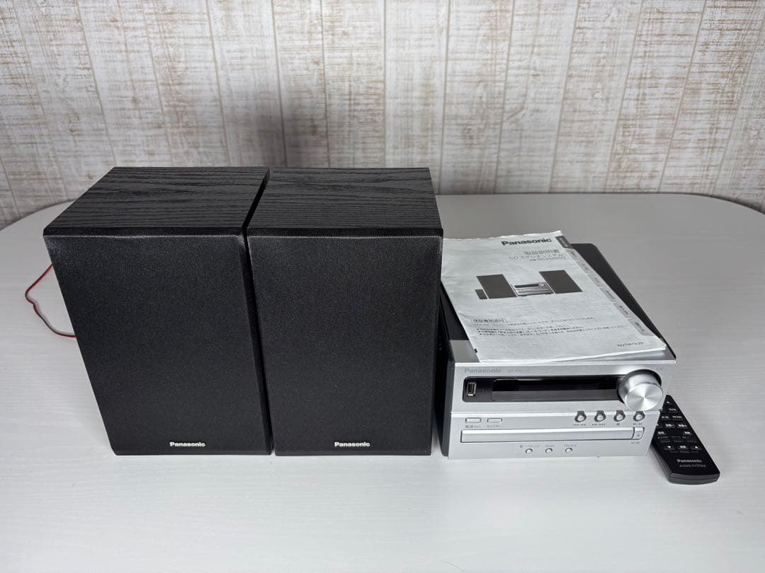 【美品】Panasonic SA-PM250ミニコンポ2022年製 リモコン付き