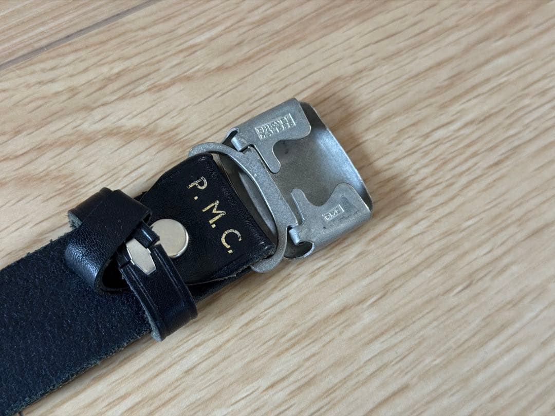 美品　フィグベル　ヒッチコック　ベルト　レザー　革　phigvel 黒　ブラック