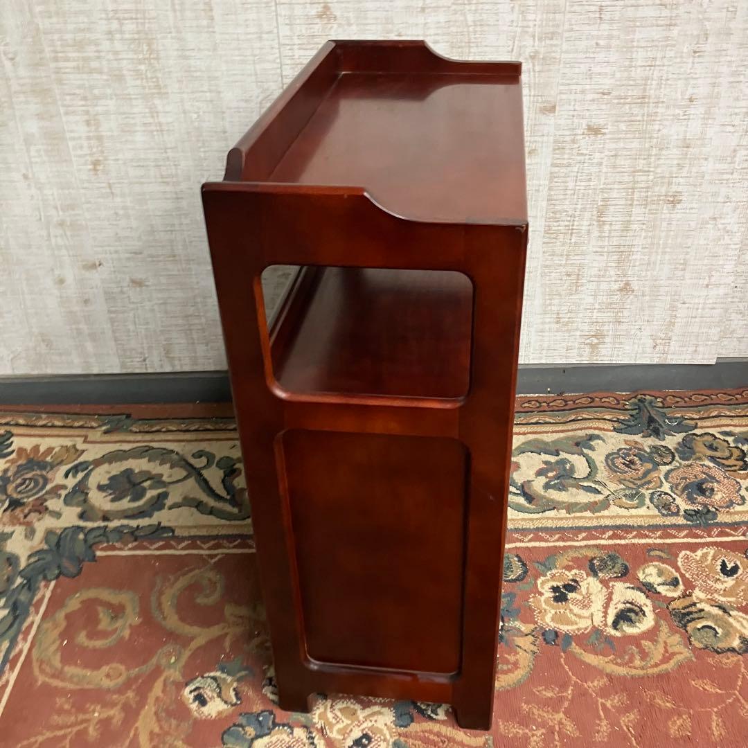 昭和レトロ 木製コンソールテーブル コールキャビネット 電話台 花台 古家具