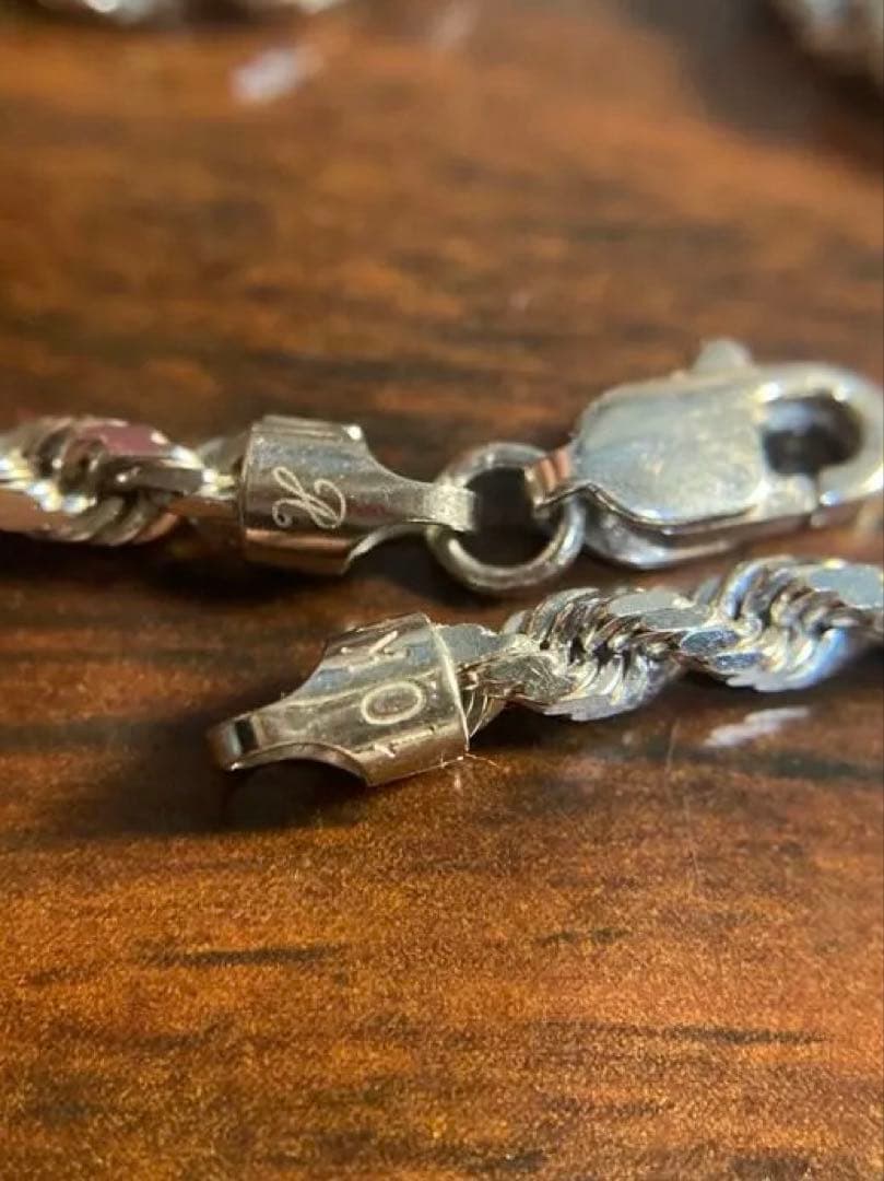 AVALANCHE 10K ロープ　ネックレス　ホワイトゴールド　アバランチ