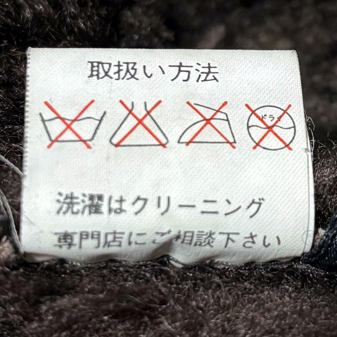 WIND ARMOR ムートン レザージャケット ボア 本革 ダークブラウン