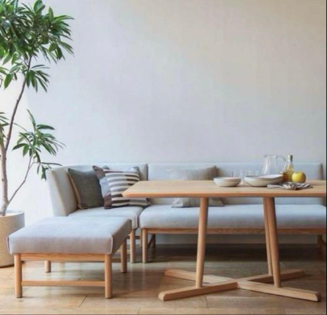 【専用③】ACTUSのダイニングテーブルソファ4点セット:コーナーソファ