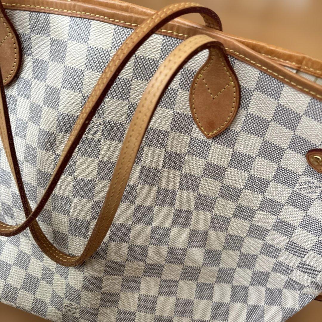 ルイヴィトン　トートバッグ ダミエ アズール　ホワイト