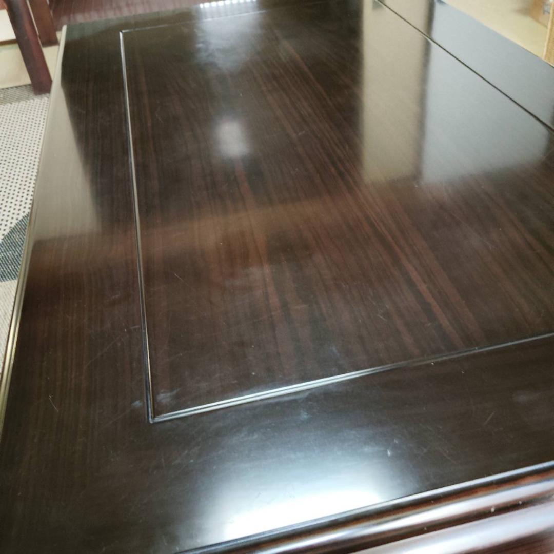 カリモク 黒檀 高級座卓 和室 大型 和モダン 昭和 レトロ オールドカリモク