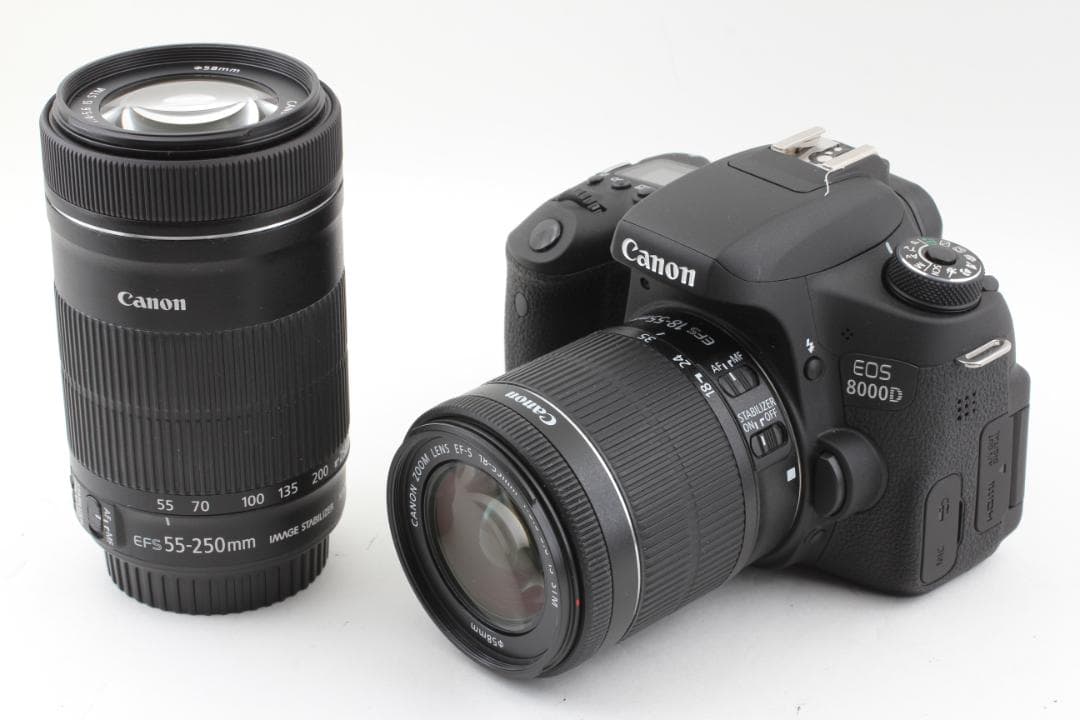 Canon EOS 8000D 18-55 55-250mm デジタルカメラ