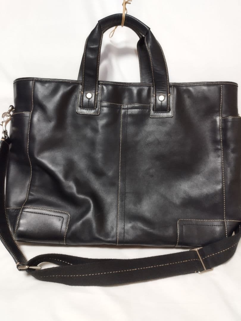 (4910)COACHトランスアトランティックビジネストートバッグ　ユーズド良品