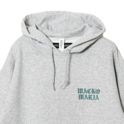 WACKO MARIA ワコマリアPULLOVER HOODED SWEAT灰