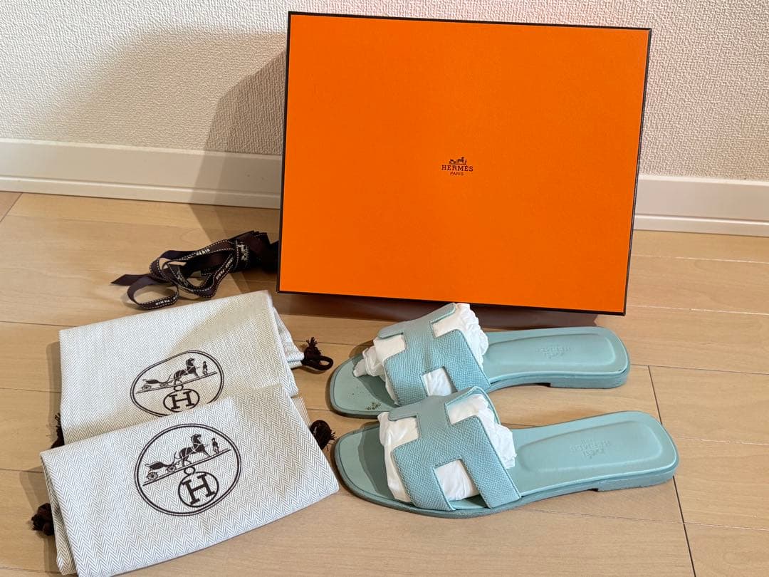 【HERMES】 サンダル オラン25cm(38) 箱・付属あり