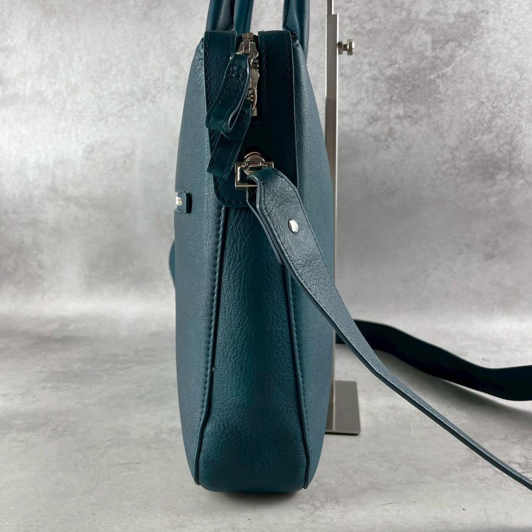 希少✨美品✨モンブラン ビジネスバッグ 2way スフマートコレクション青緑系