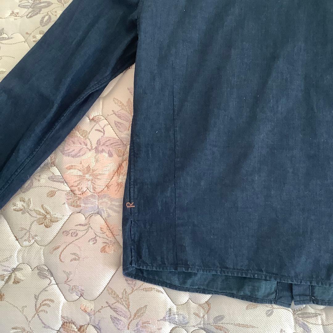 45rpm インディゴフリルブラウス