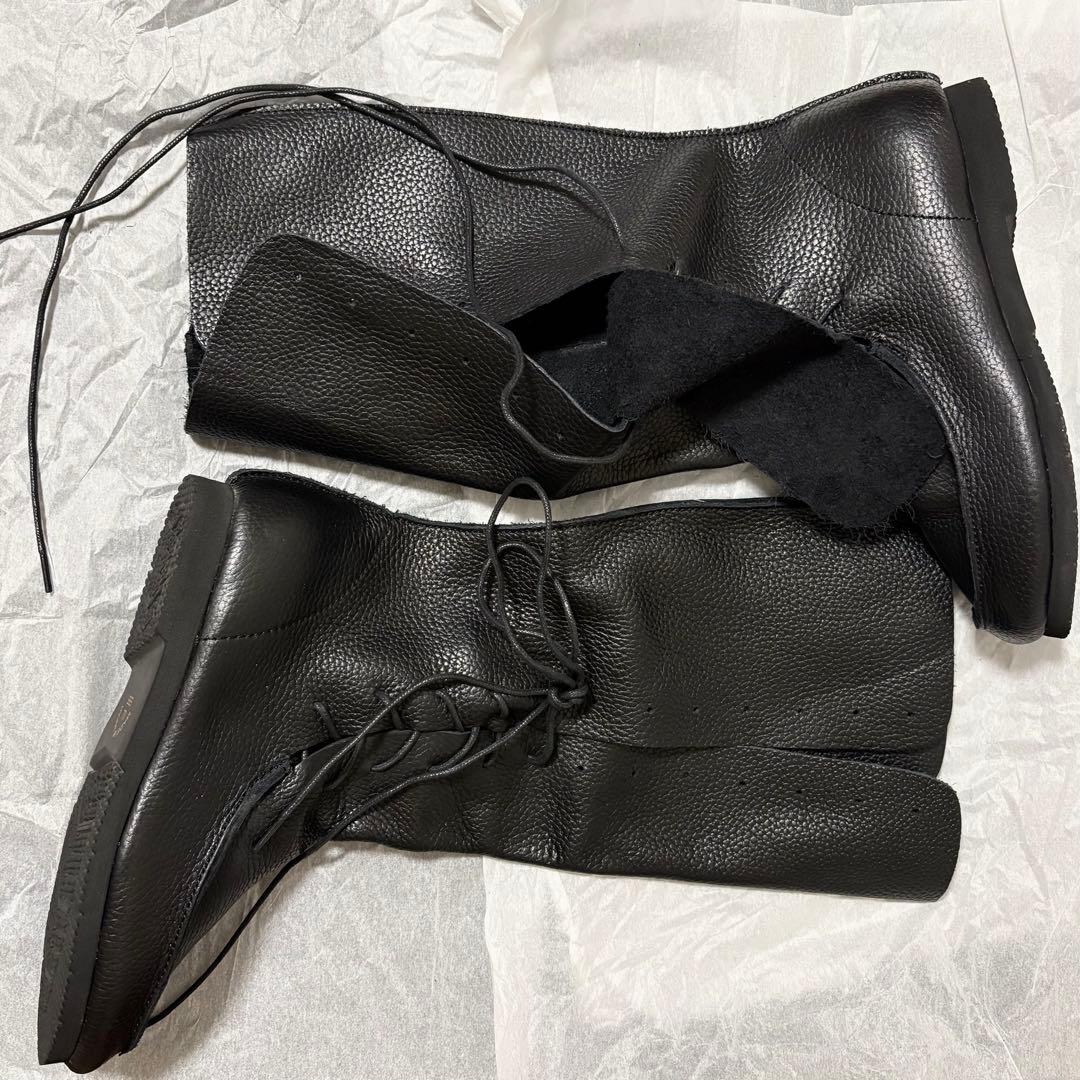 【新品】【本革】【日本製】2way antiqua サイド編み上げロングブーツ