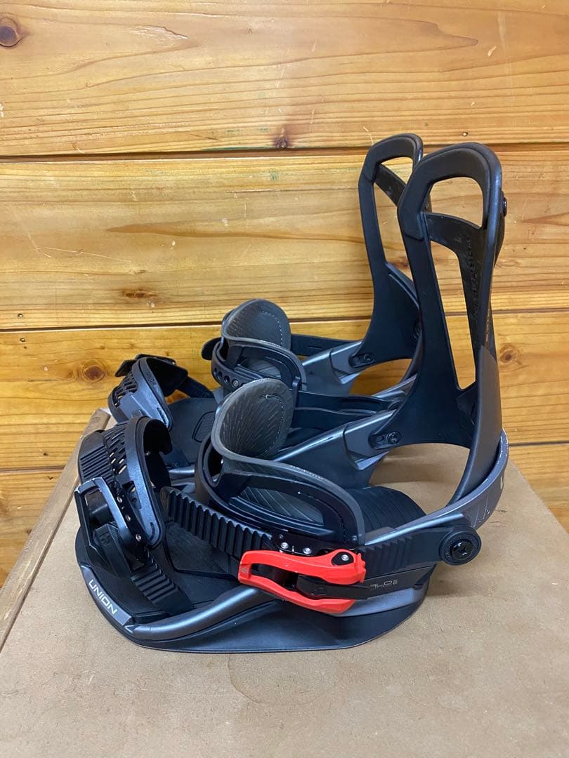 UNION スノーボードビンディング グレー ブラック