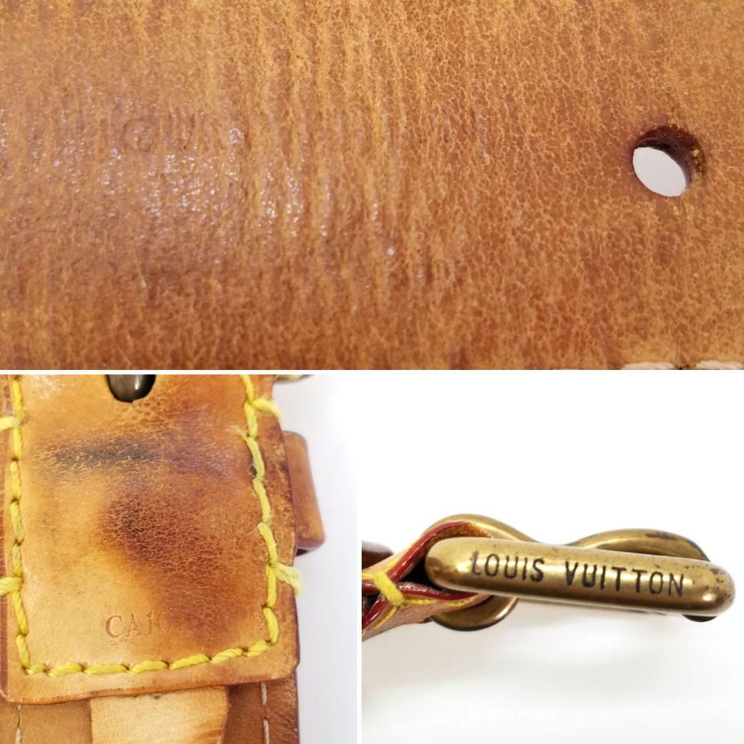 ルイヴィトン ベルト マヒナ サンチュール パンチング モノグラム　ブラウン