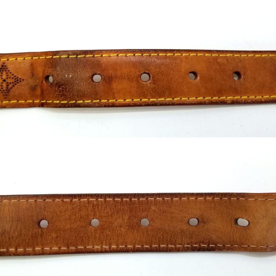 ルイヴィトン ベルト マヒナ サンチュール パンチング モノグラム　ブラウン