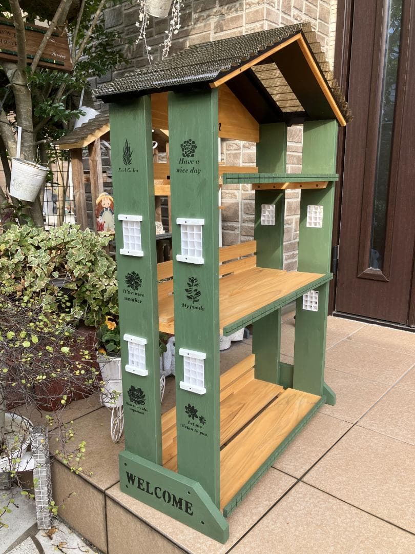 No10　handmade様 三角屋根、簡単移動、 ワイド 3段