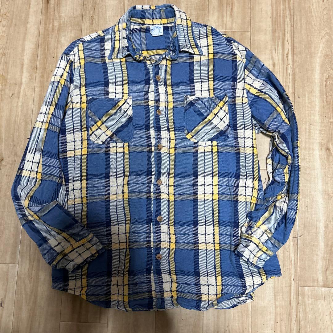 A*D様 BIG MAC チェック柄ネルシャツ Lサイズビンテージ７０年代稀少