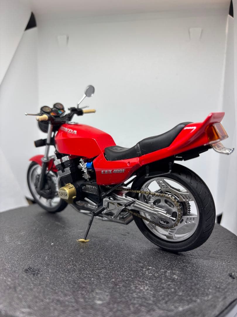 プラモデル完成品　アオシマ　ホンダ CBX400F 1/12 ソリッド　旧車會