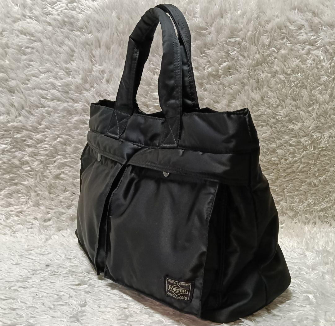 【美品】PORTER ポーター タンカー　トートバッグ ブラック