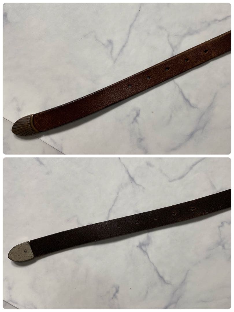 【良品】WILLIAM　ウエスタンベルト　 ビームス エフコラボ　レザー　別注