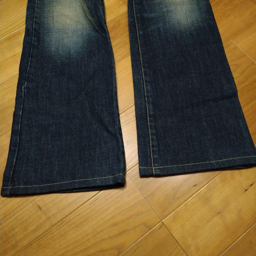 【美品】DSQUARED　38　イタリア製　フレア　シンプル　ダメージ加工