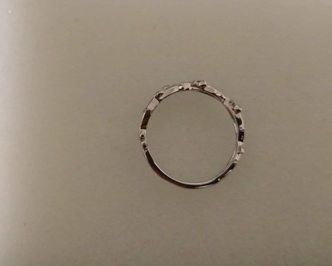 ジュエリーツツミ K10ホワイトゴールドダイヤモンドリング