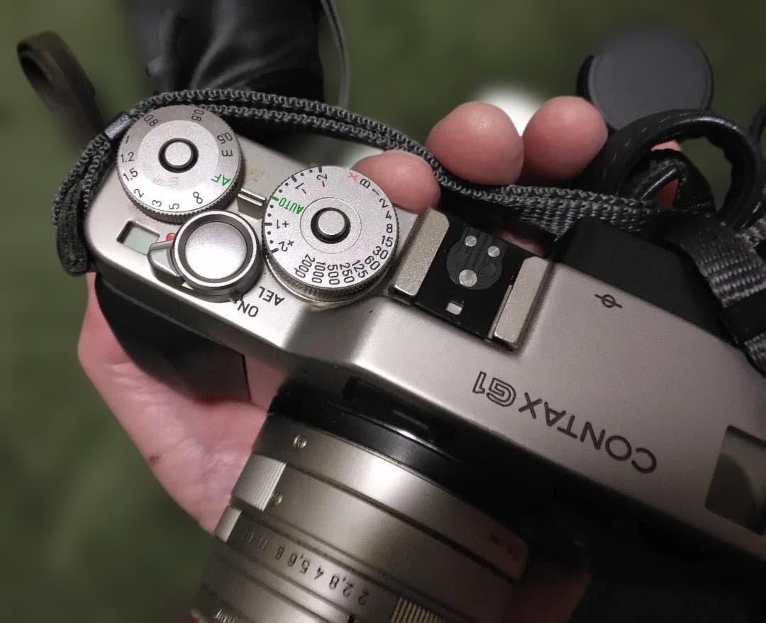 ル*カ様 CONTAX G1本体,レンズ2本,純正フラッシュ,汎用ケース付き