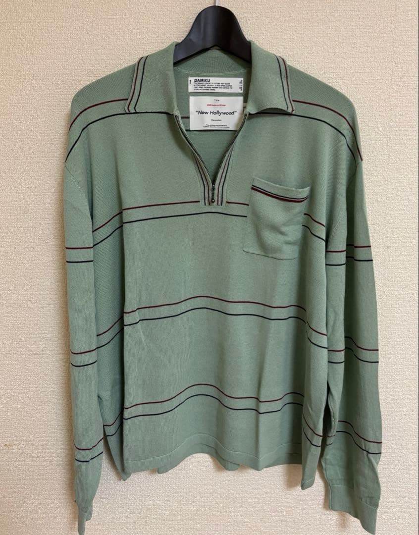 z*y様 DAIRIKU 別注 Long Sleeve Knit ニットポロ