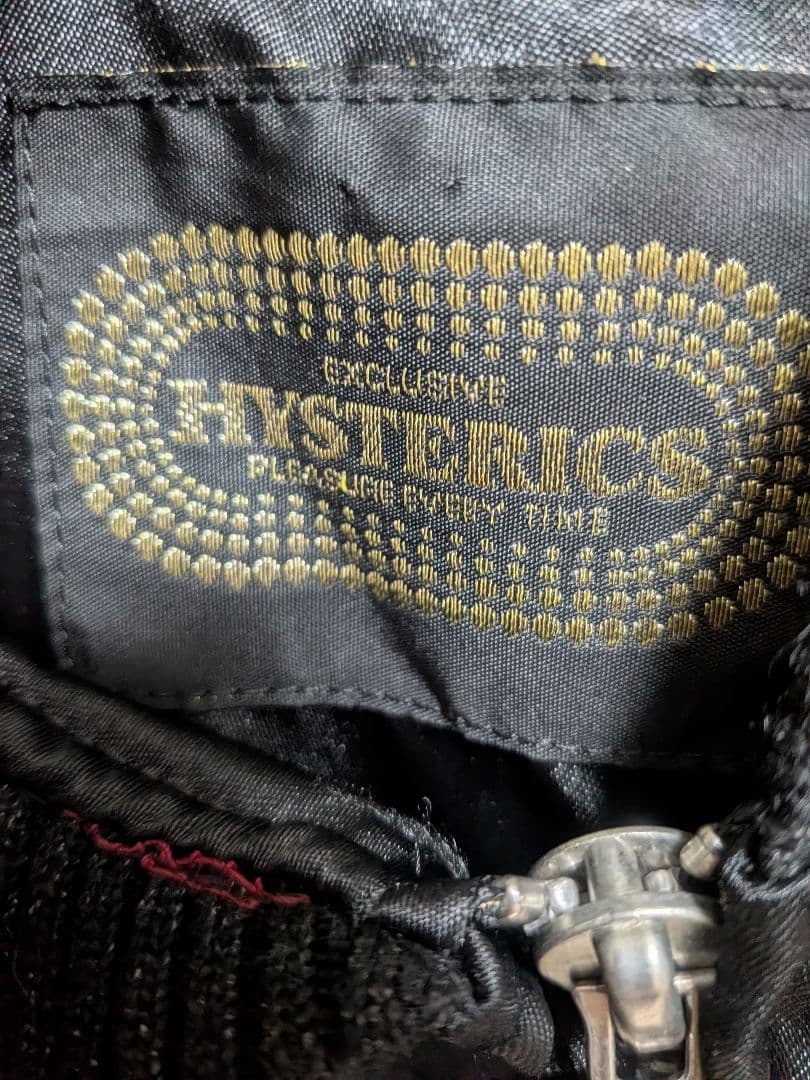 美品✨ ヒステリックグラマースカジャン 黒×赤ヒスガールギターガールレディース