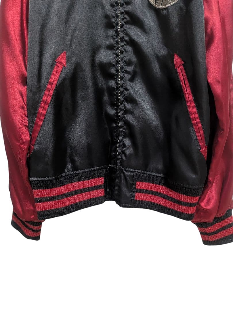 美品✨ ヒステリックグラマースカジャン 黒×赤ヒスガールギターガールレディース