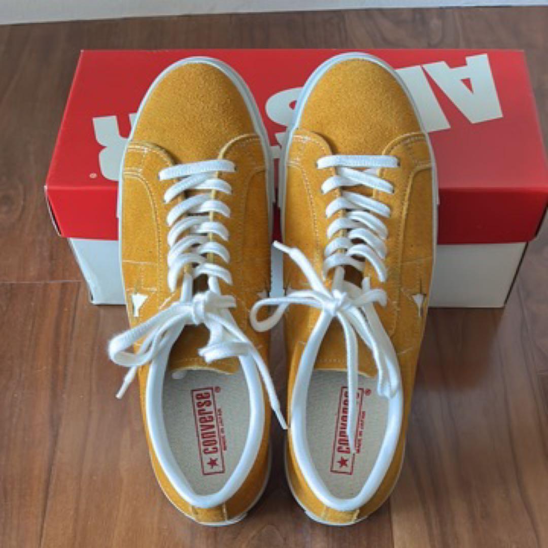 converse one star j suede gold 27㎝