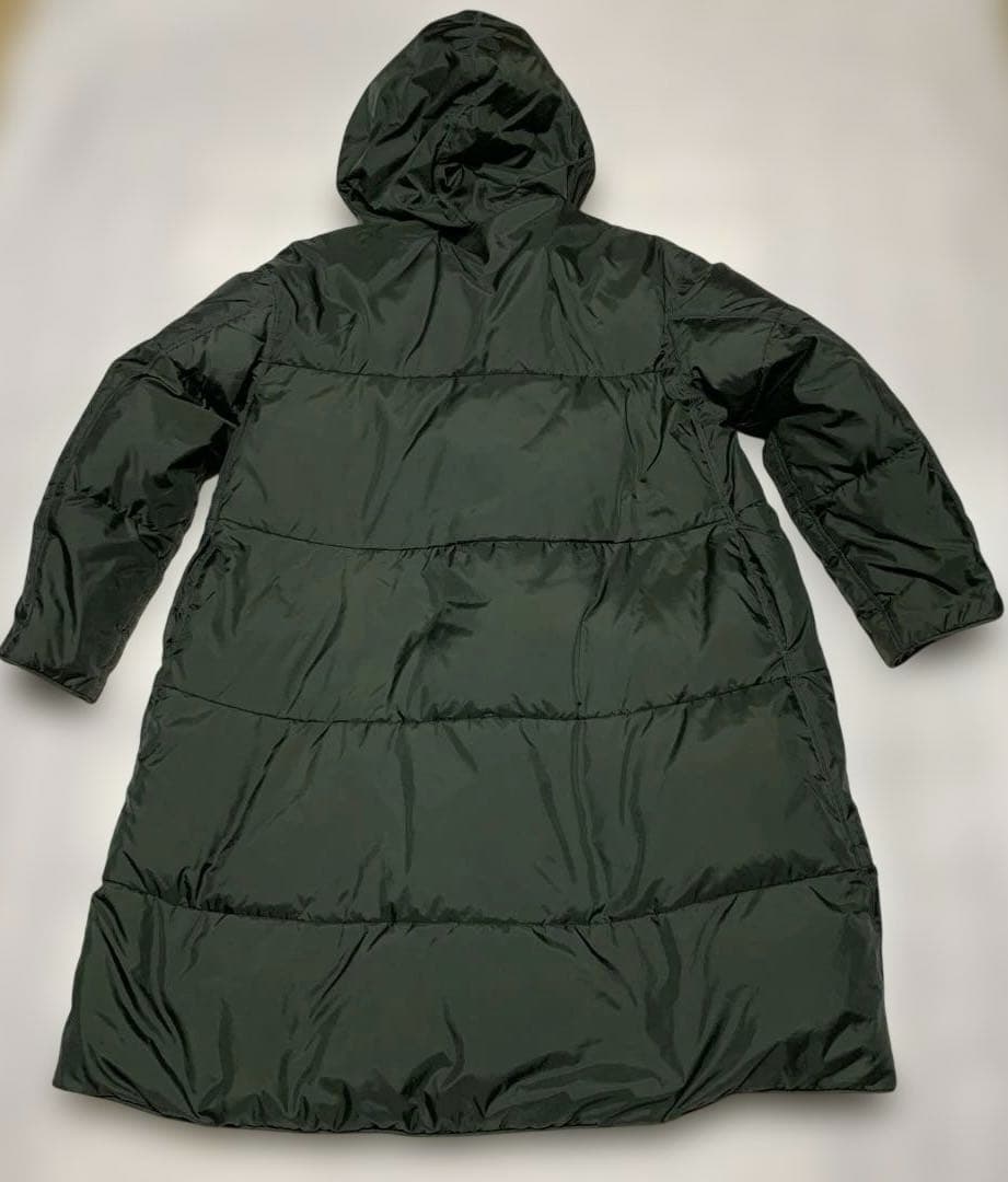 45R、フード付ナイロンリバーシブルAラインダウンコート