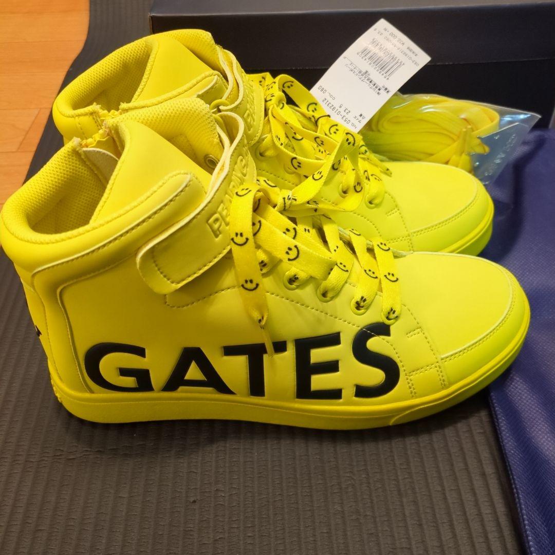 PEARLY GATES イエロー ハイカットシューズ