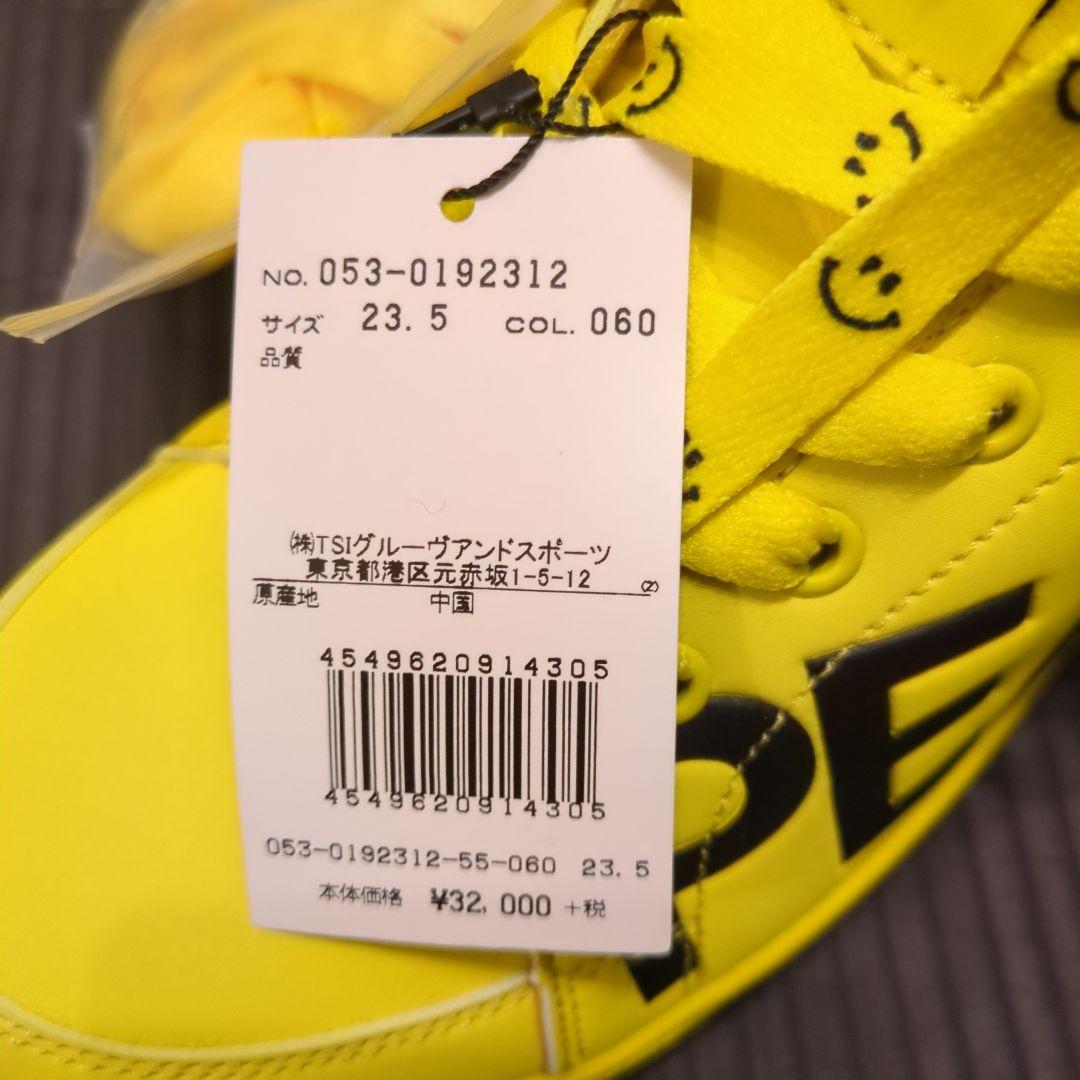 PEARLY GATES イエロー ハイカットシューズ