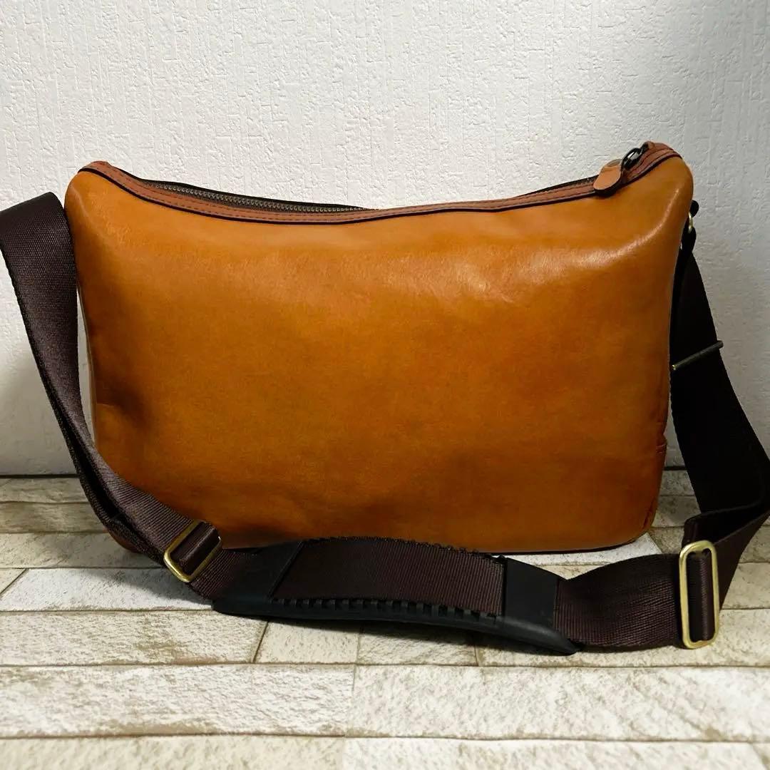 豊岡鞄　ショルダーバッグ メンズ 本革 斜めがけ SADDLE 16452