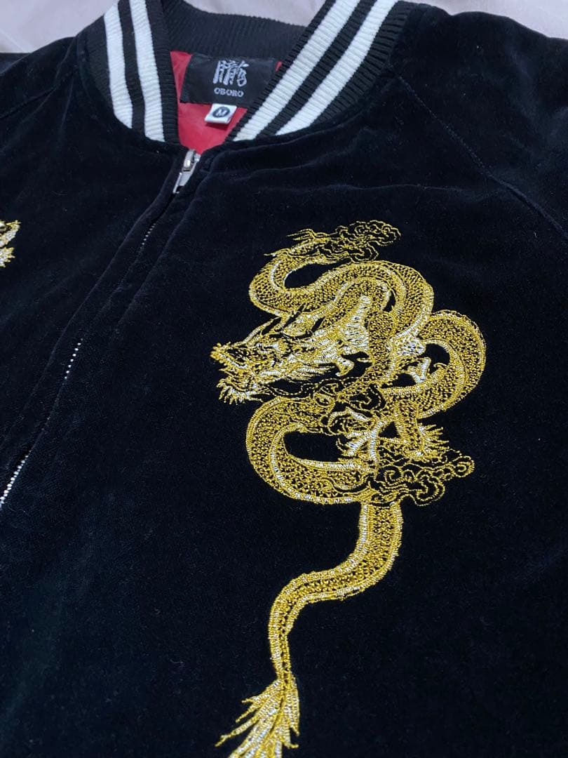 OBORO スカジャン 別珍 日本限定 龍 虎 unisex