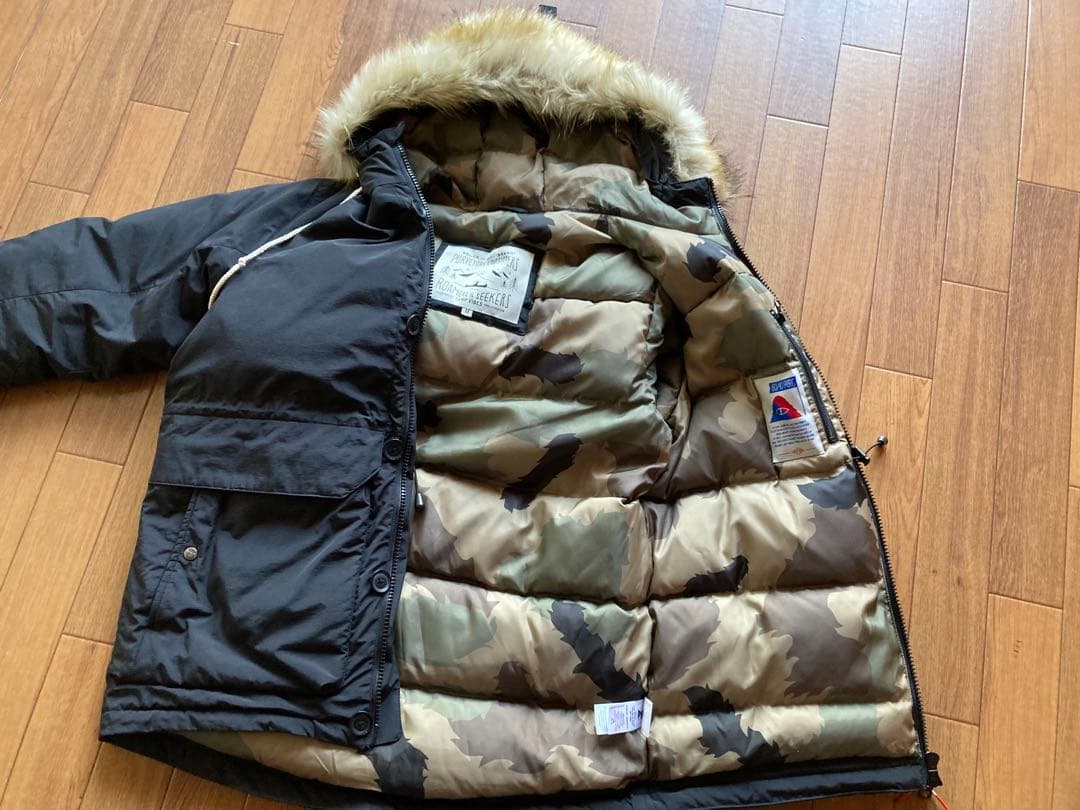 POLER OUTDOOR STUFF◆ダウンジャケット/M/コットン/BLK