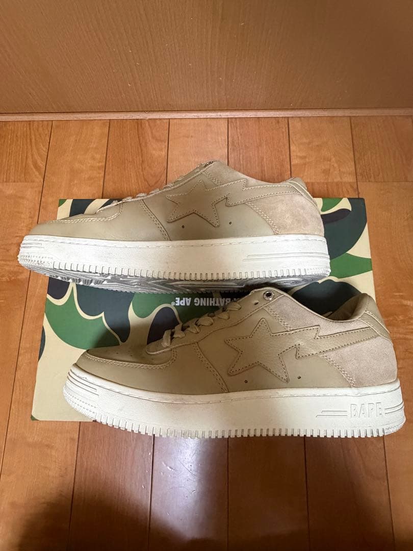 靴 [A BATHING APE] BAPE STA low suede beige