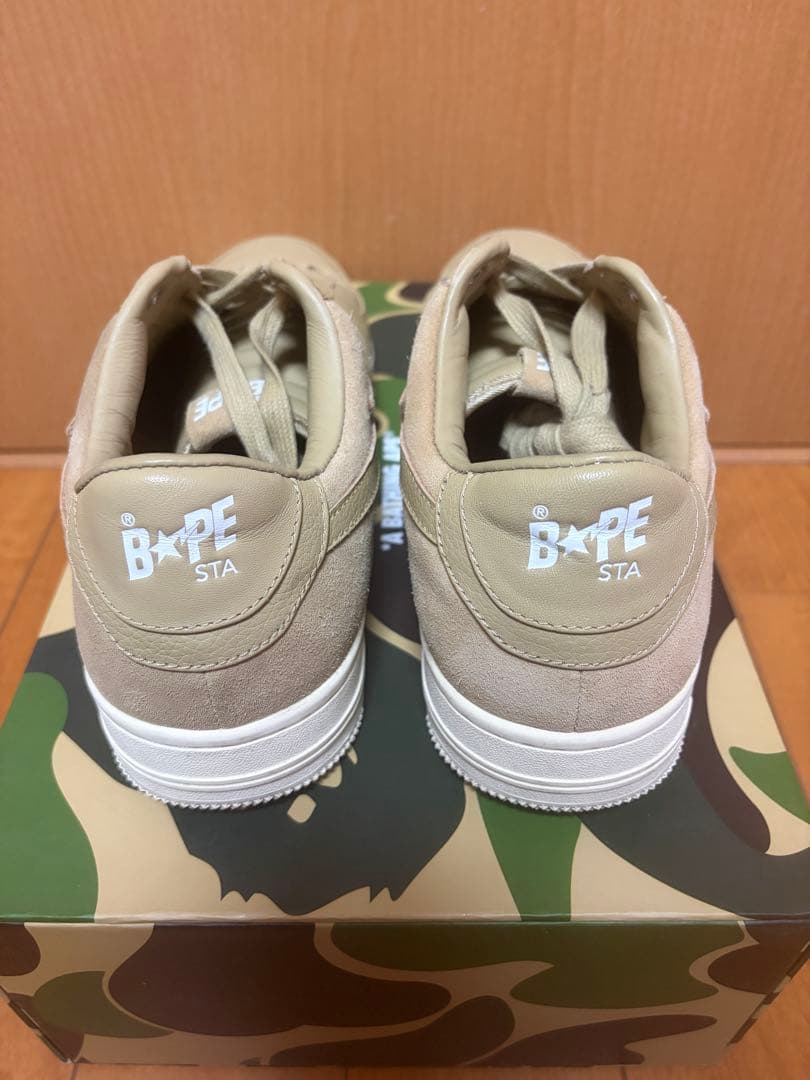 靴 [A BATHING APE] BAPE STA low suede beige