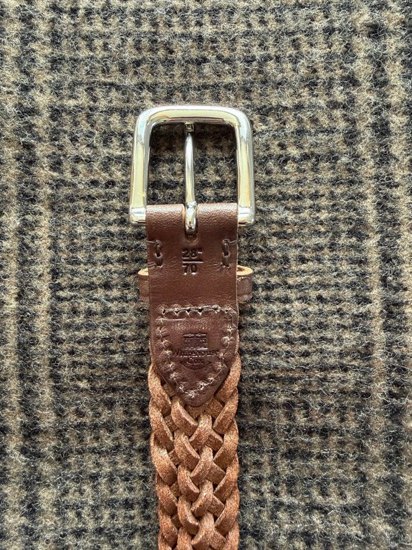 【未使用品】ホワイトハウスコックス メッシュベルト P2274 28mm70cm