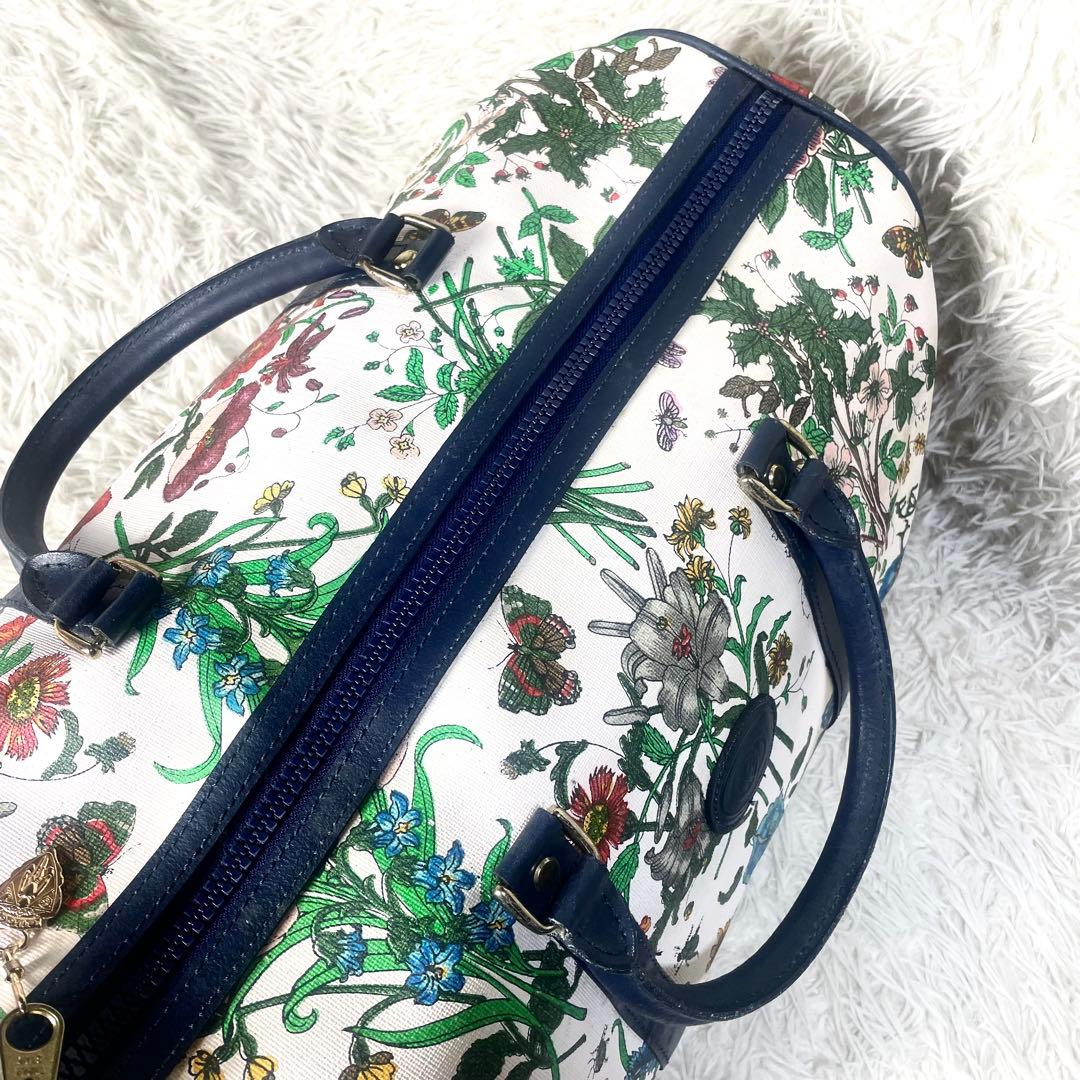 グッチ　GUCCI ボストンバッグ　花柄　大容量　レディース　ハンドバッグ