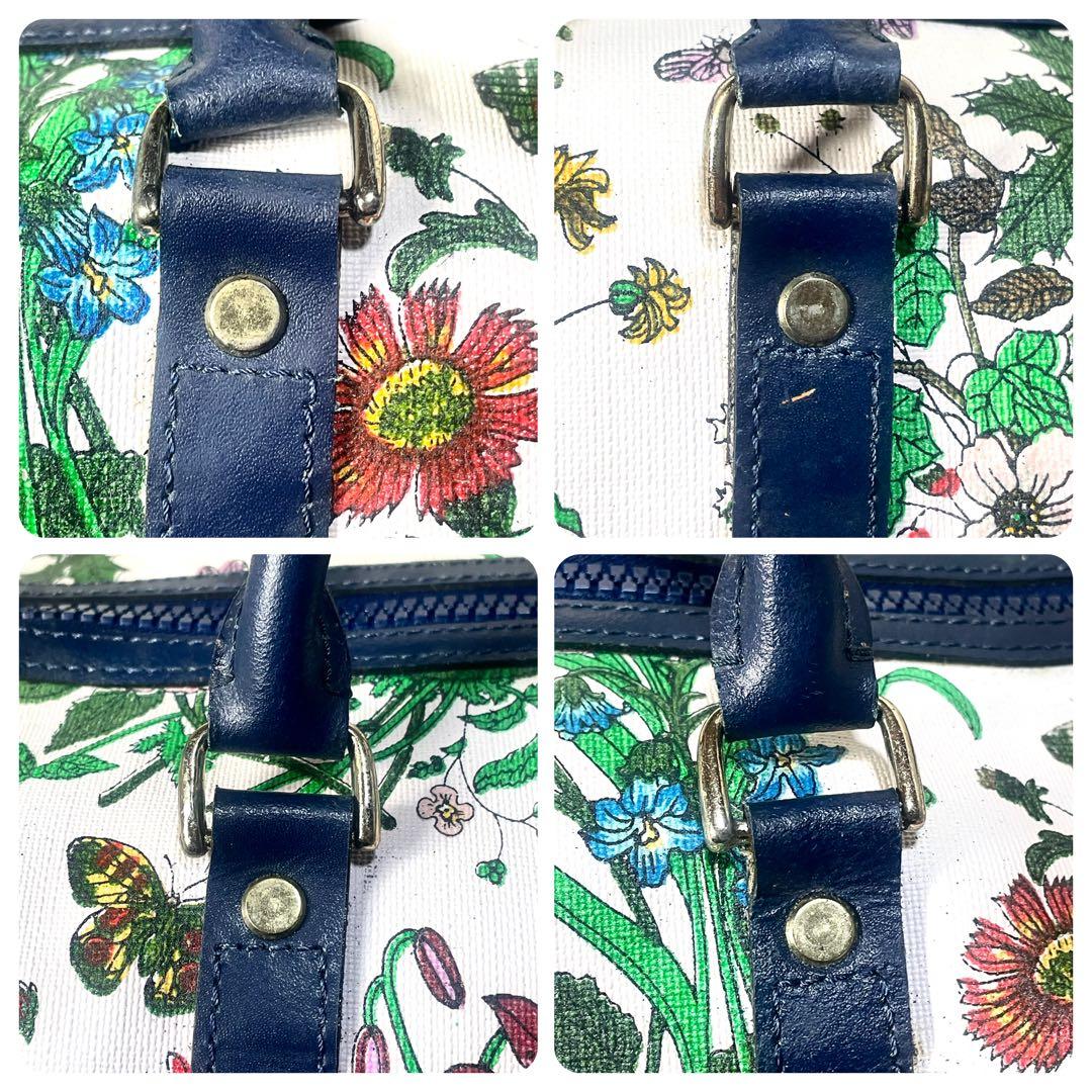 グッチ　GUCCI ボストンバッグ　花柄　大容量　レディース　ハンドバッグ
