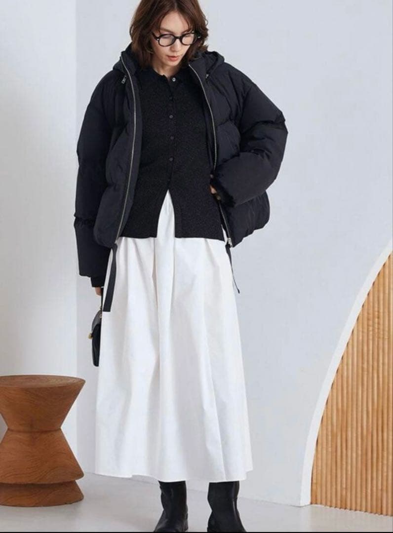 na.　新品　ミラオーウェン フレンチダウンジャケット　ブラック　フリー