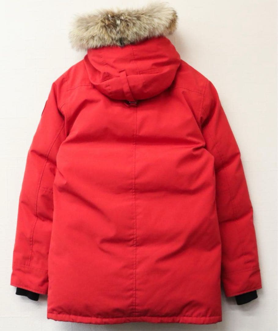 カナダグース ジャスパー 赤 ダウンジャケット M(天然コヨーテ)